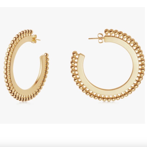 Missoma Large Gold Hoop Earrings - Picture 1 of 6